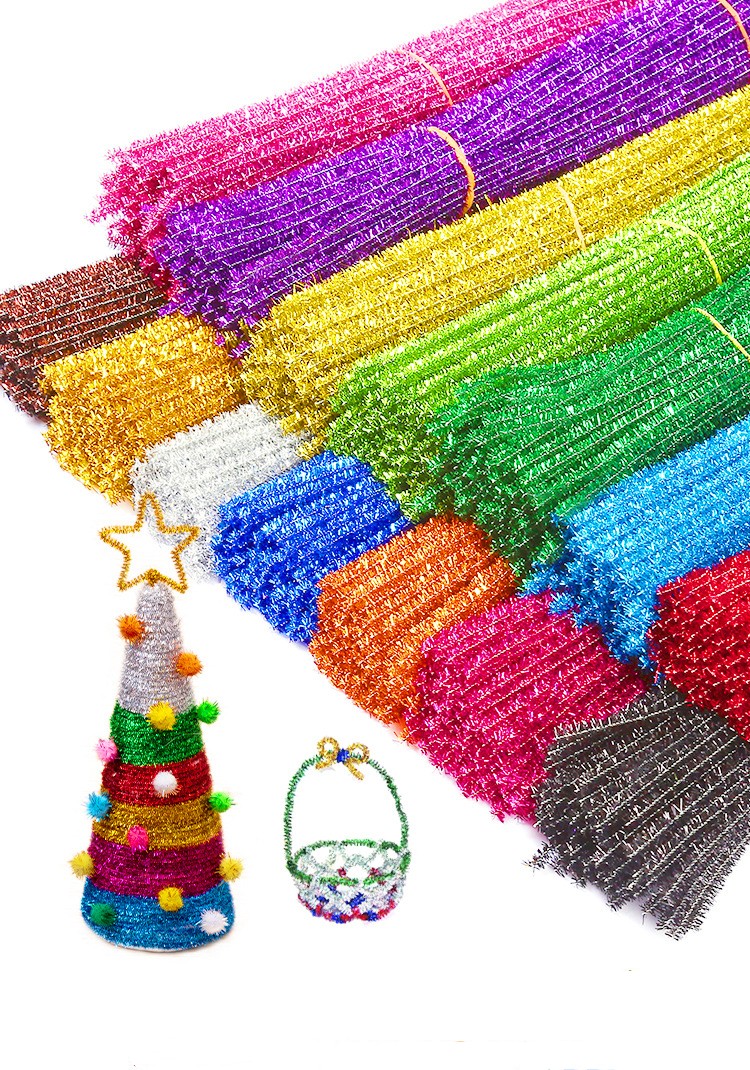 TRIANU 100Pcs Pipe Cleaners 10 Colors Pipe Cleaners Craft Supplies for DIY  Creative Crafts Decorations 